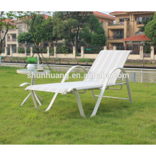 Outdoor sun lounger poolside furniture aluminum frame chaise lounge